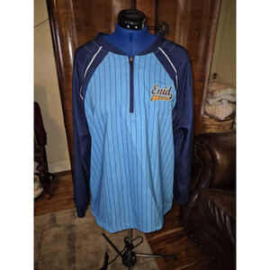 BOOMBAH L/S Quarter Zip-up Draw String Bottom Sport Windbreaker sz. XL #562g